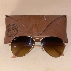 Ray Ban Gradient Aviator Sunglasses